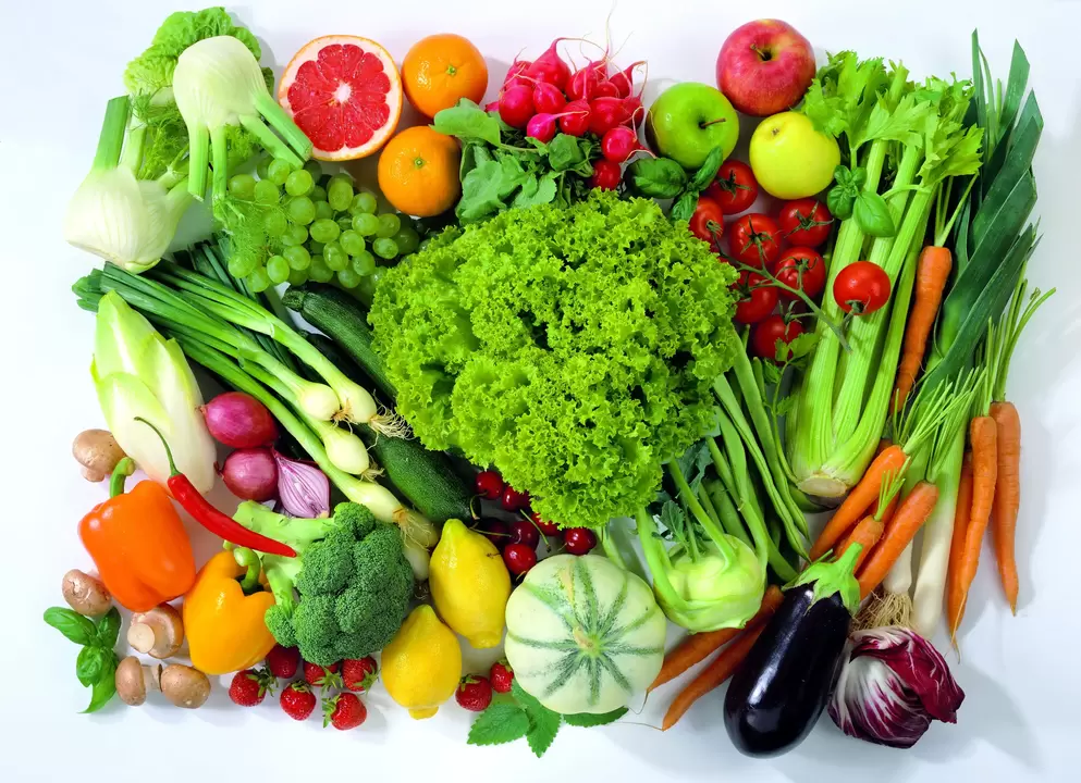 grönsaker och frukter för styrka